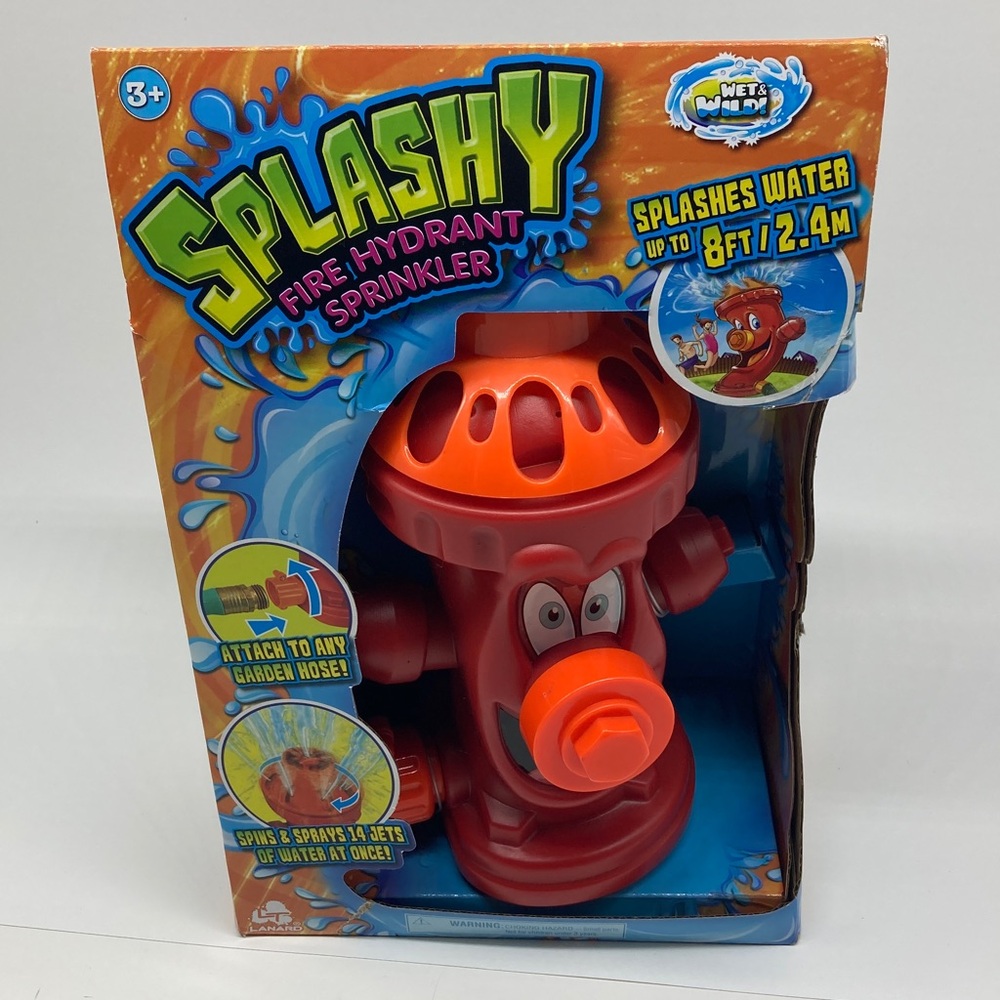wet n wild Splashy Fire Hydrant Sprinkler - Red and Orange
